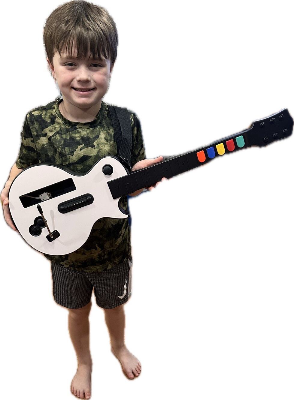 Nintendo Wii Guitar Hero Gibson Les Paul + Strap Black